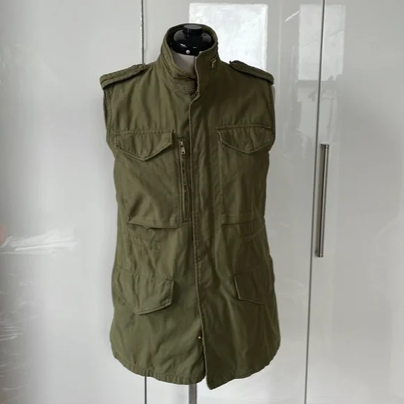 ZARA Women’s Vest Color-Khaki Size-Medium - Picture 2 of 6